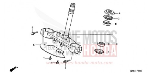 STEERING STEM XL650V1 de 2001